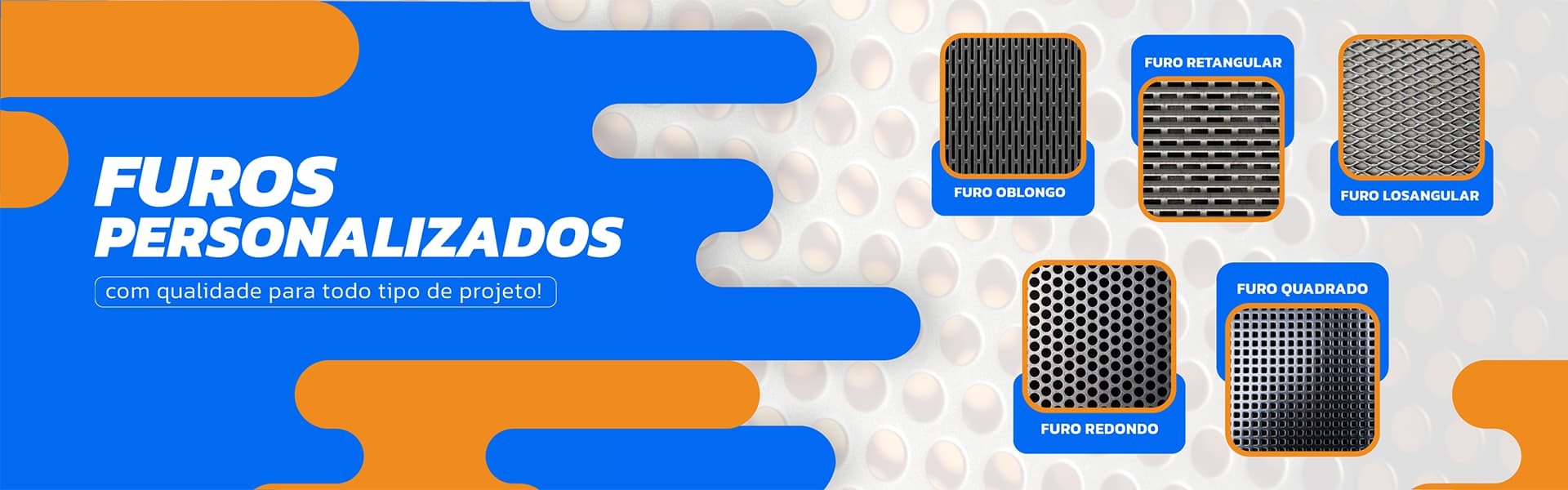 Chapas Perfuradas Chapas Perfuradas: Imagem de várias chapas Perfuradas